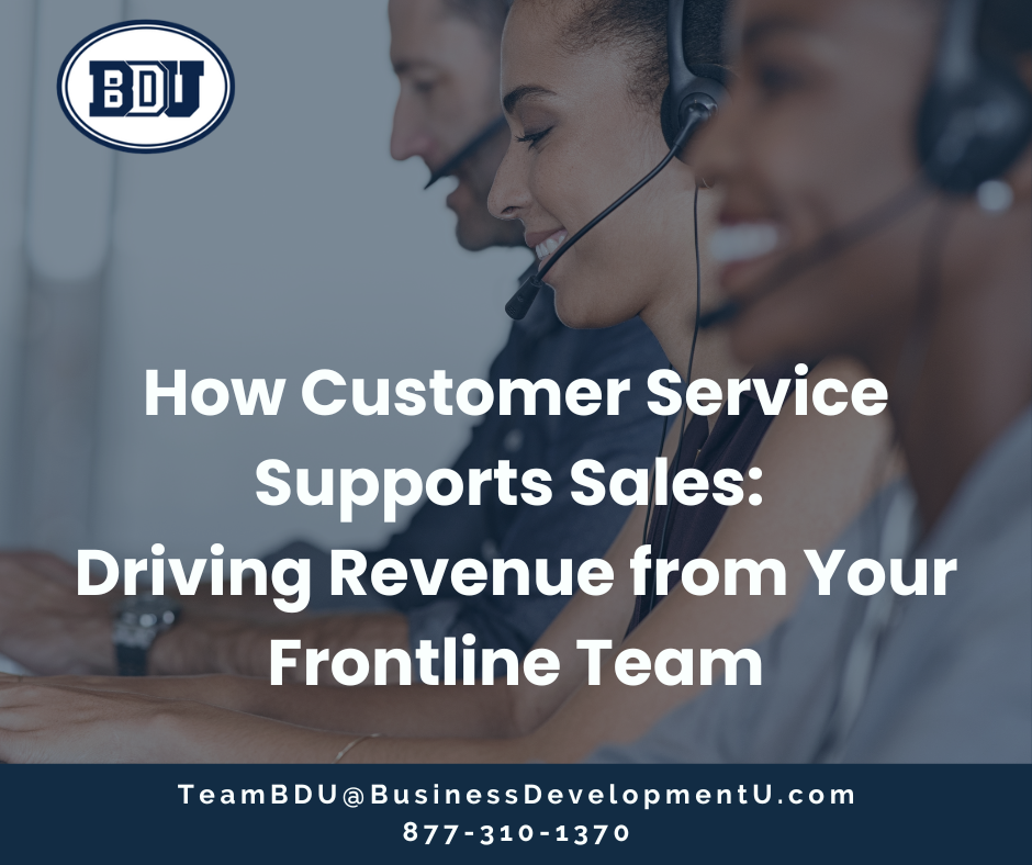 how customer service supports sales