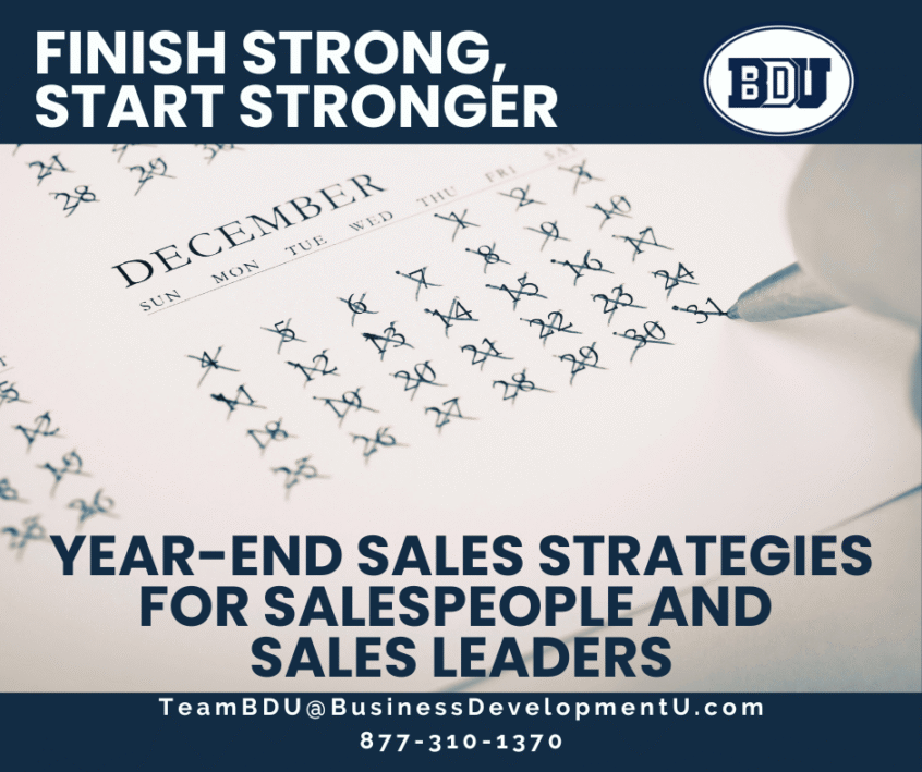 year end sales strategies