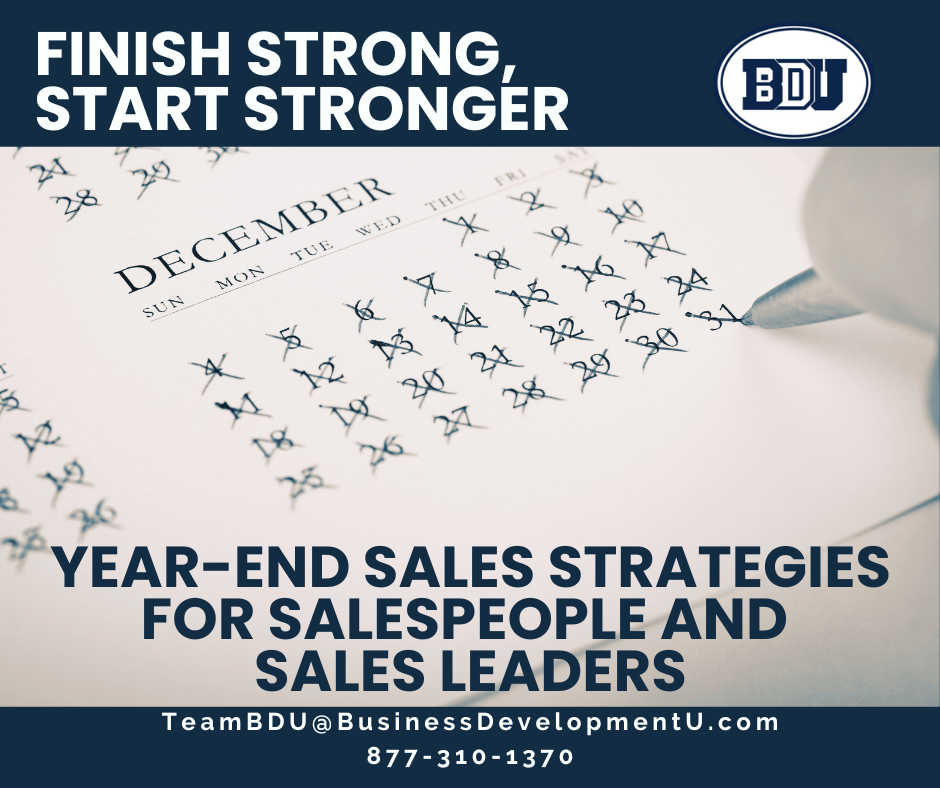 year end sales strategies