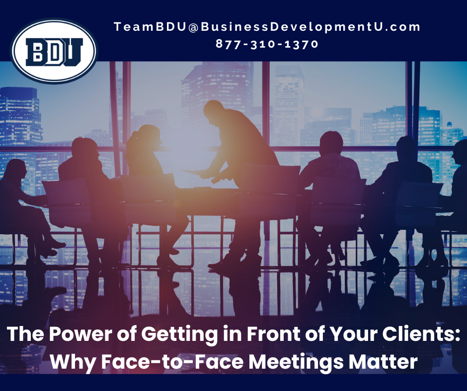 Why Face to Face Meetings Matter